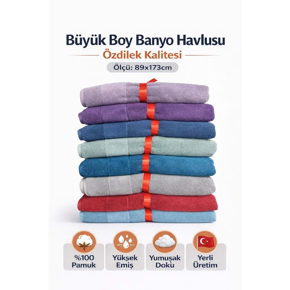 Özdilek Svv Border Büyük Boy Banyo Havlusu (89x173) 1.Katalog