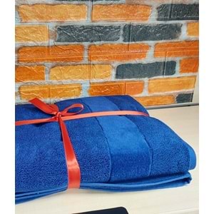 Özdilek Svv Border Büyük Boy Banyo Havlusu (89x173) - Persian Blue (Saks Mavisi)