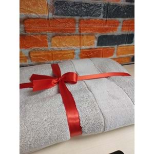 Özdilek Svv Border Büyük Boy Banyo Havlusu (89x173) - Silver (Gri)