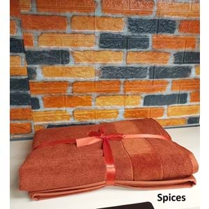 Özdilek Svv Border Büyük Boy Banyo Havlusu (89x173) - Spice