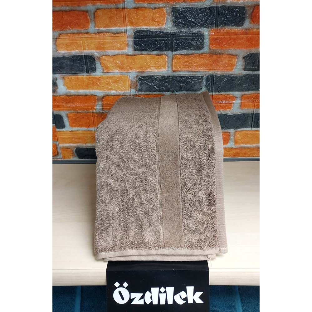 Özdilek Svv Border Büyük Boy Banyo Havlusu (89x173) - Light Brown (A.Kahve)