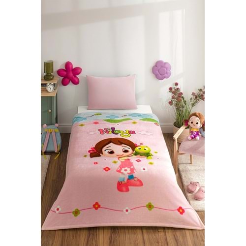 Özdilek Lisanslı -Niloya Tospik- Tek Kişilik Çocuk Battaniye (150x200)