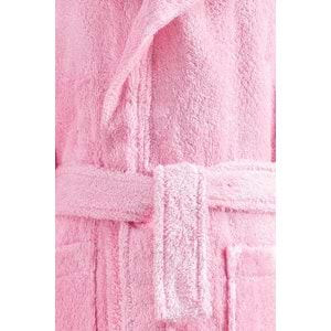 Özdilek Ashley Kapüşonlu Bambu Çocuk Bornozu 15 Yaş-Pembe