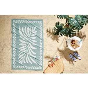 Özdilek Boho Leaf Plaj Havlusu (90x150)-Yeşil