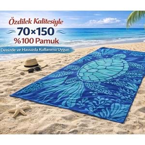 Özdilek Nice Plaj Havlusu (70x150)-Ocean Turtle