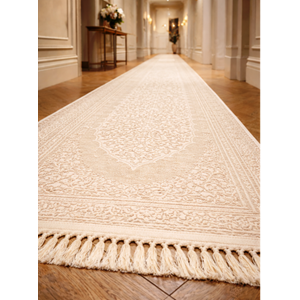 Nepal Sacakılı yolluk halı 80*300 KREM