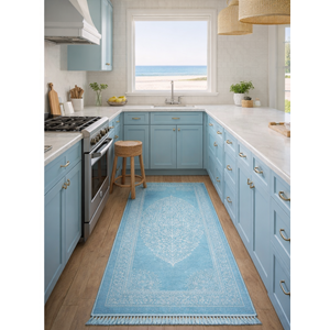 Nepal Sacakılı yolluk halı 80*200 A Mavi