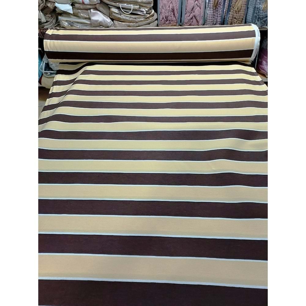 Balkon Perdesi -TOP HALİNDE 40M- Kalın Branda Kumaşı (En 270cm)-Kahve Krem