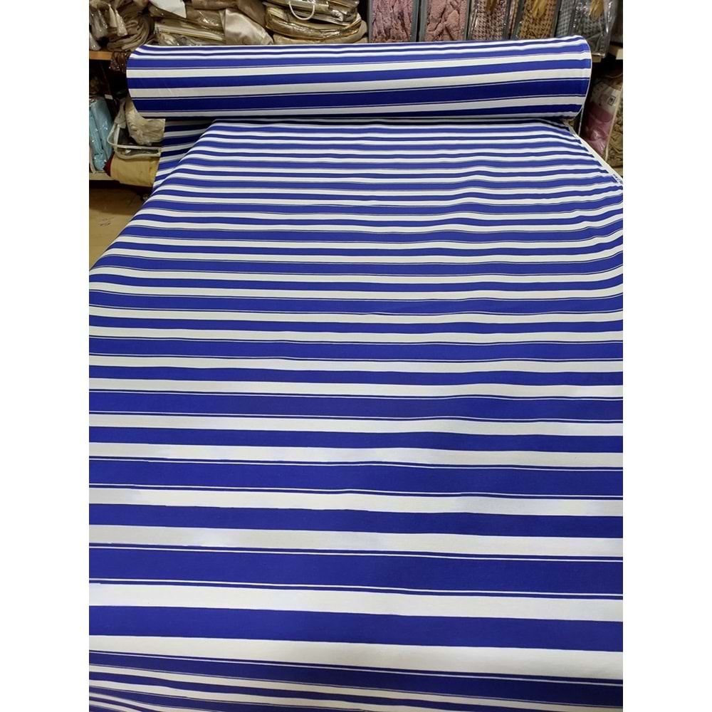 Balkon Perdesi -TOP HALİNDE 40M- Kalın Branda Kumaşı (En 270cm)-Lacivert Beyaz