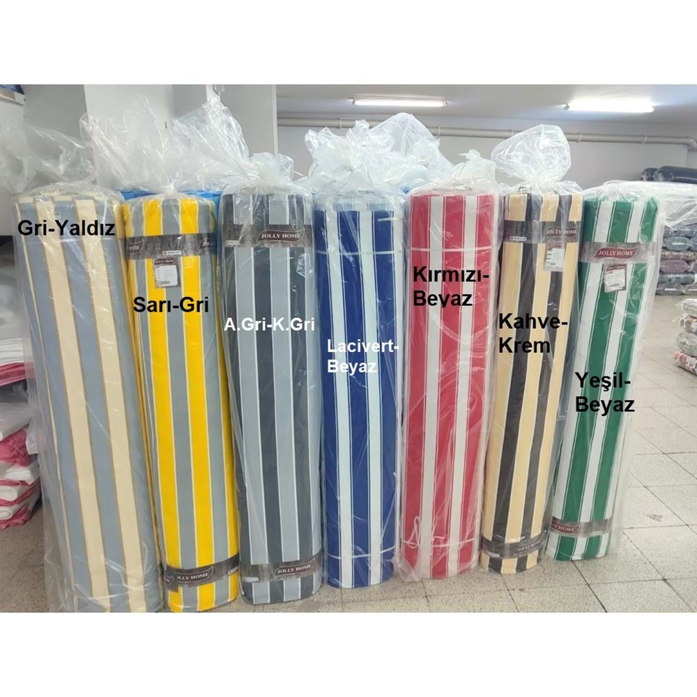 Balkon Perdesi -TOP HALİNDE 40M- Branda Kumaşı (En 270cm)-A.Gri K.Gri