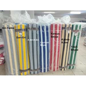 Balkon Perdesi -TOP HALİNDE 40M- Branda Kumaşı (En 270cm)-A.Gri K.Gri