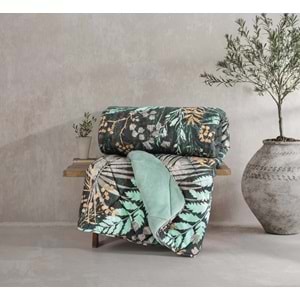 Cotton Box Velvet -Clorasa Mint- Çift Kişilik Yorgan Çift Taraflı (195x215)