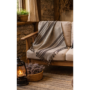 Manisa El Dokuma Hediyelik Fiskos Örtüsü f. İpek doku100*100 A GRİ