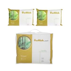Özdilek 1 Adet Bambu Yorgan + 2 Adet Bambu Yastık (Battal King Size)