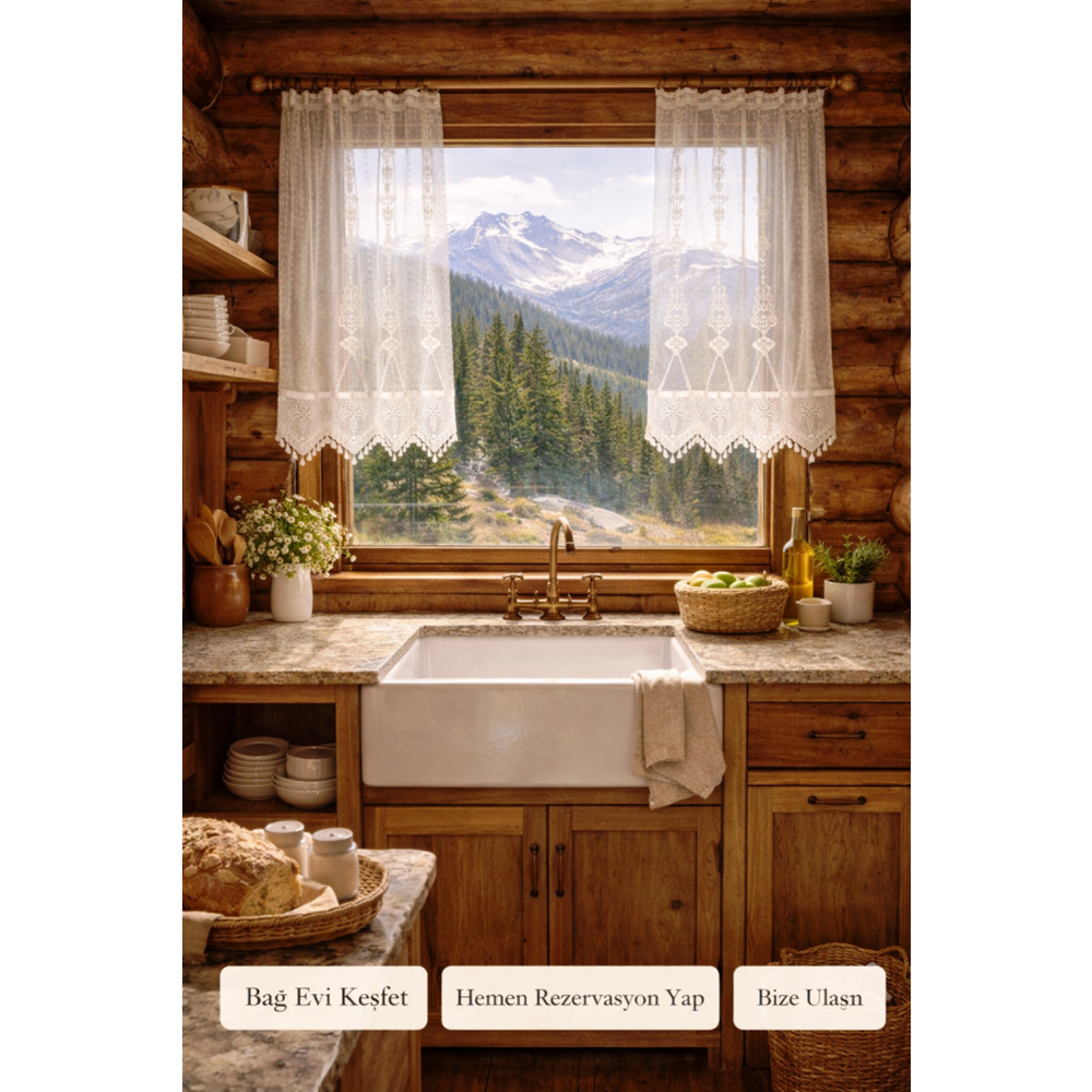 Buldan Tül Perde El İşi Dantelli makro ( zincir)Desen Rustikli 2 Parcalı (300x160)