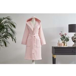 Özdilek Bright Kapşonlu Çocuk Bornozu 5/6 Yaş-Pembe