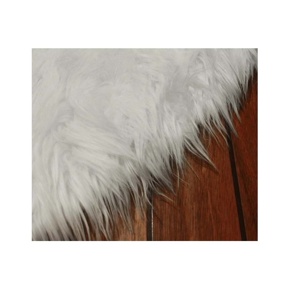 Evru Tavşan Tüyü Yumoş Post Halı (120x120)Gri