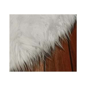 Evru Tavşan Tüyü Yumoş Post Halı (120x120)Gri
