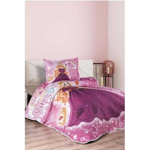Belenay Dijital -Prenses- Tek Kişilik Kapitone Yatak Örtüsü (175x240)