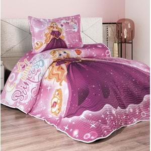 Belenay Dijital -Prenses- Tek Kişilik Kapitone Yatak Örtüsü (175x240)