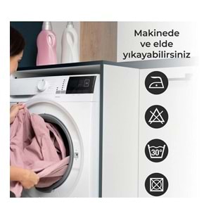 Tropik Home -Corner Play Gri- Çift Kanatlı Banyo Duş Perdesi (2x110x200)