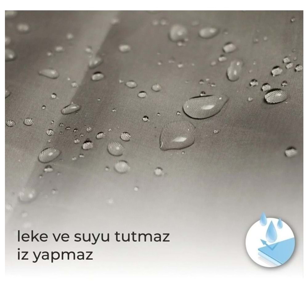 Tropik Home -Bamboo- Çift Kanatlı Banyo Duş Perdesi (2x110x200)