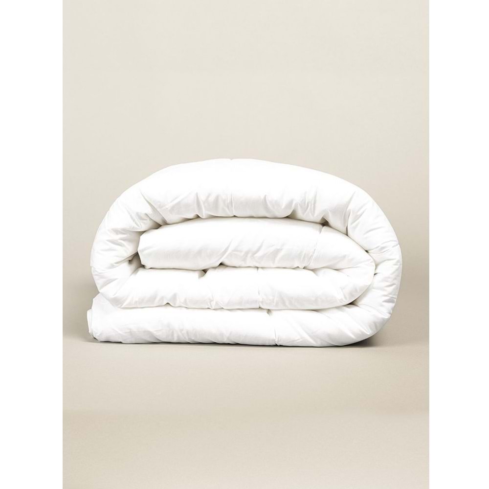 Bella Home Mikrofiber -Beyaz- Çift Kişilik Yorgan (195x215)