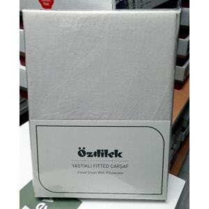 Özdilek Colourist Fitted Lastikli Tek Kişilik Battal Çarşaf Seti (120x200)-Vanilya