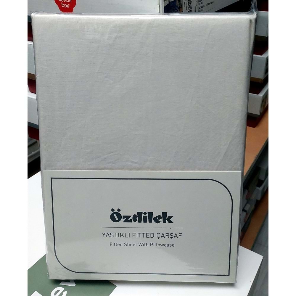 Özdilek Colourist Fitted Lastikli Çift Kişilik Çarşaf Seti (160x200)-Vanilya