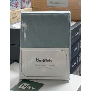 Özdilek Colourist Fitted Lastikli Battal Çift Kişilik Çarşaf Seti (180x200)-Nil