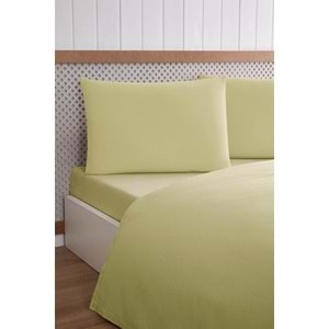Özdilek -Colourist Bej- Bamboo Lastikli Çarşaflı Çift Kişilik Pike Takımı