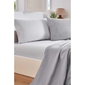 Özdilek Rf -Colourist Kül Gri Silver- Çift Kişilik Pike Takımı