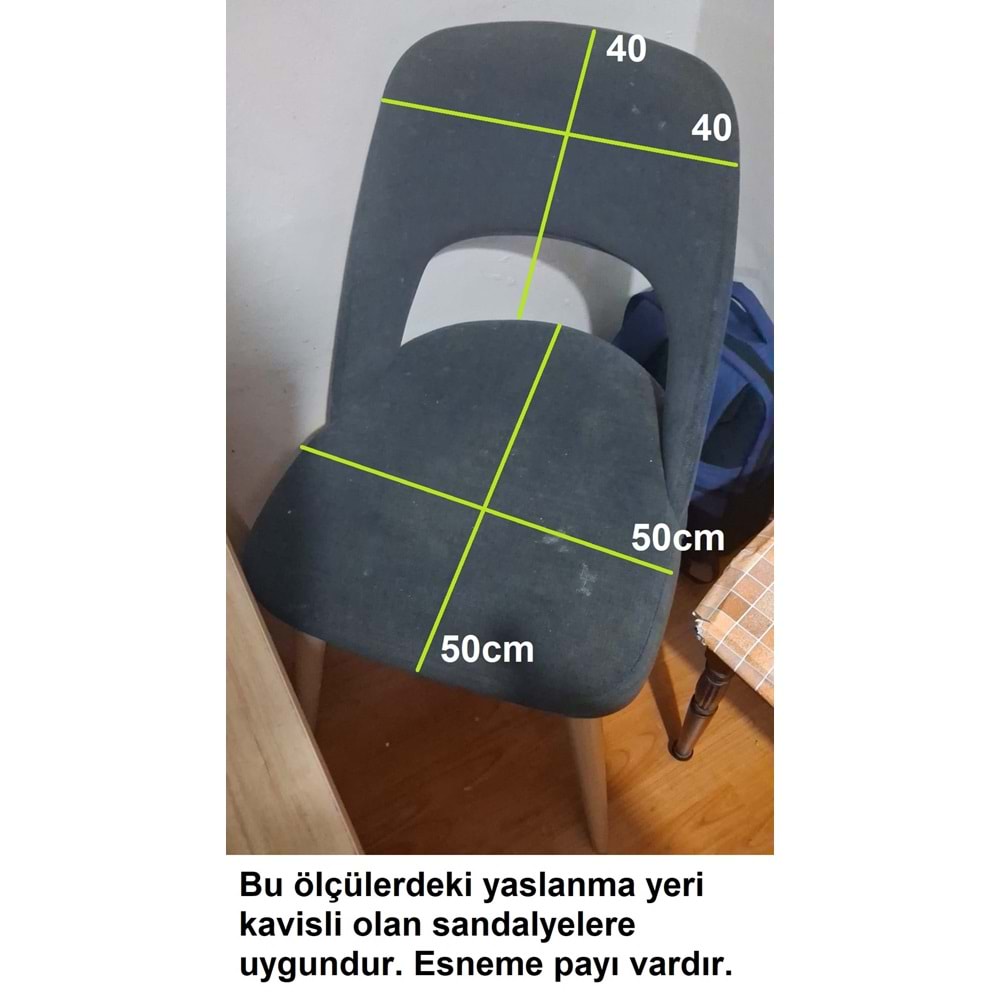 6LI SET Jakarlı Sandalye Kılıfı (Yaslanma Yeri Oval)-Özel Kesim-Pudra