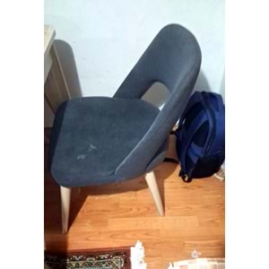 6LI SET Jakarlı Sandalye Kılıfı (Yaslanma Yeri Oval)-Özel Kesim-Pudra