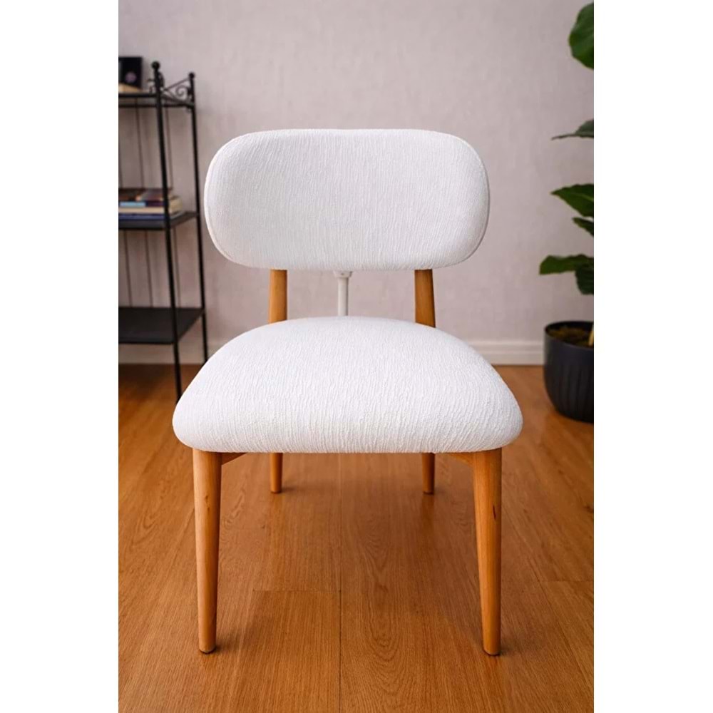 Mandaş Bohem Elma model eteksiz sandalye kılıfı Krem