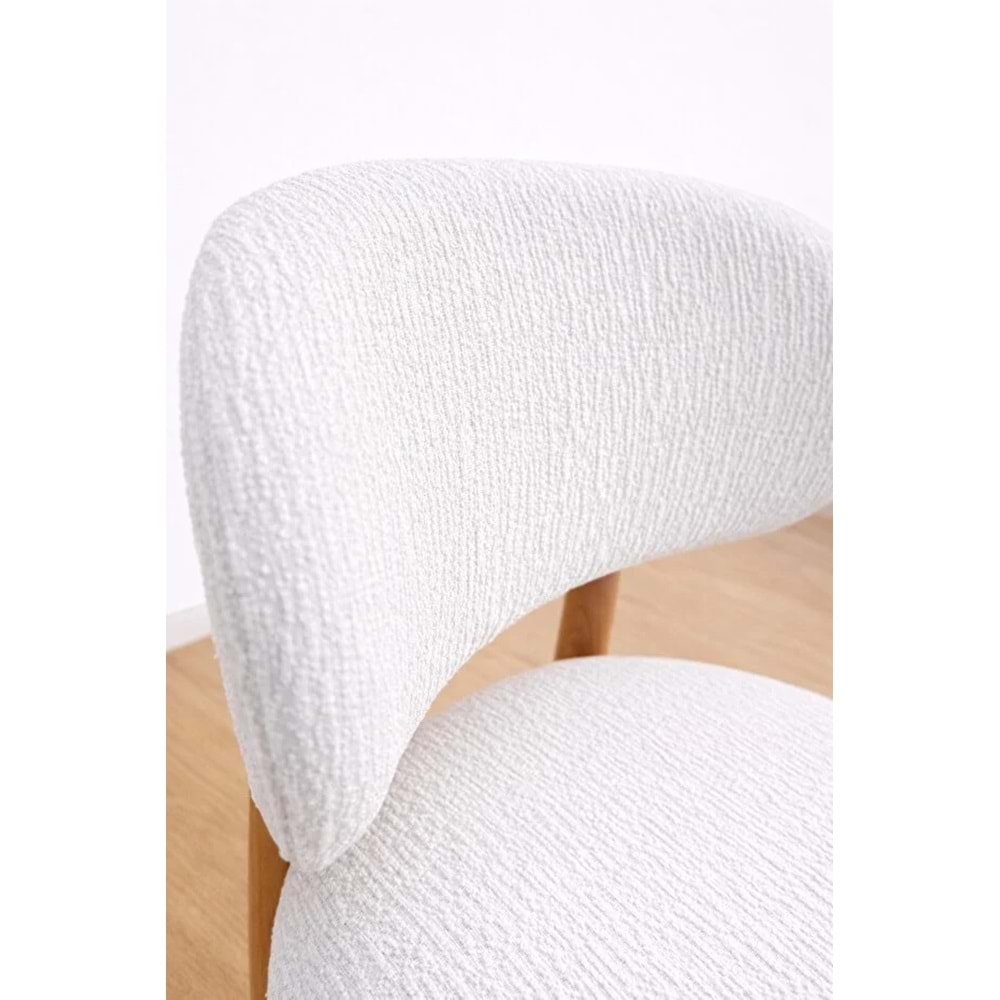 Mandaş Bohem Elma model eteksiz sandalye kılıfı Krem