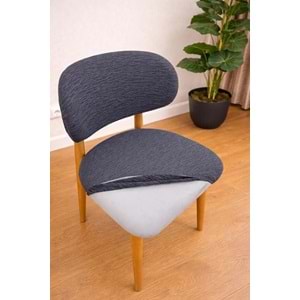 Mandaş Bohem Elma model eteksiz sandalye kılıfı Antrasit