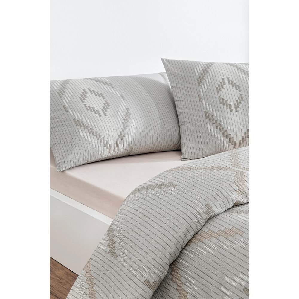 Özdilek Rf -Linea Etnica Krem- Tek Kişilik Pike Takımı
