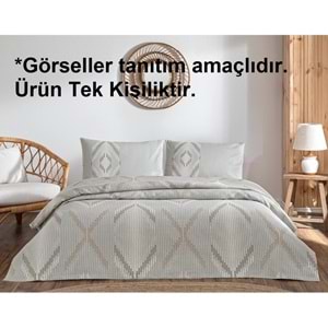 Özdilek Rf -Linea Etnica Krem- Tek Kişilik Pike Takımı