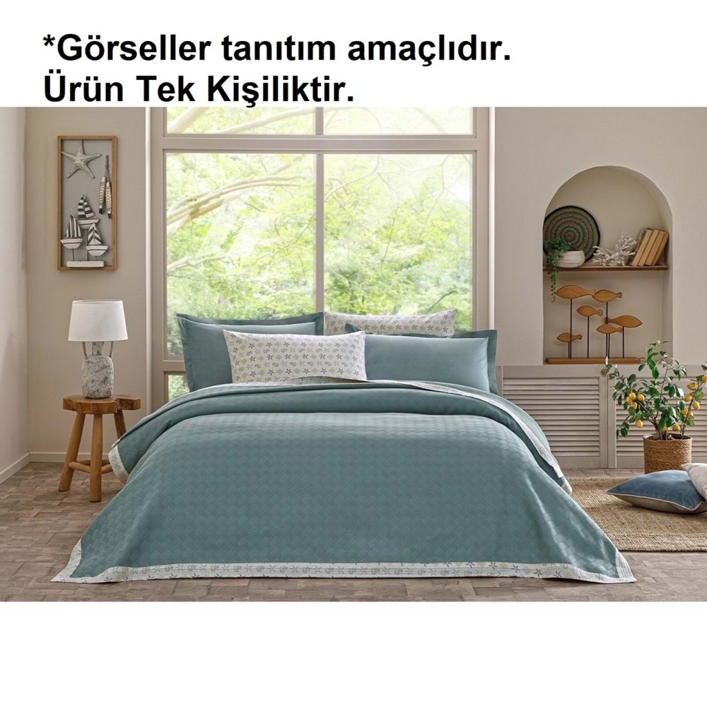 Özdilek Rf -Maldiv- Jakar Biyeli (Z) Tek Kişilik Pike Takımı (2 Yastık Kılıflı)