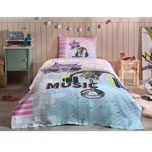 Özdilek Rf -Speldosa Pembe- Kız Tek Kişilik Pike Takımı