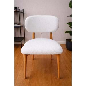 Mandaş Bohem Elma model eteksiz sandalye kılıfı 4 adet krem