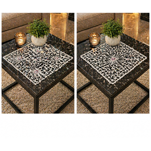 Mandaş Tığ işi El Örgü vitrin seti 16 parça Beyaz