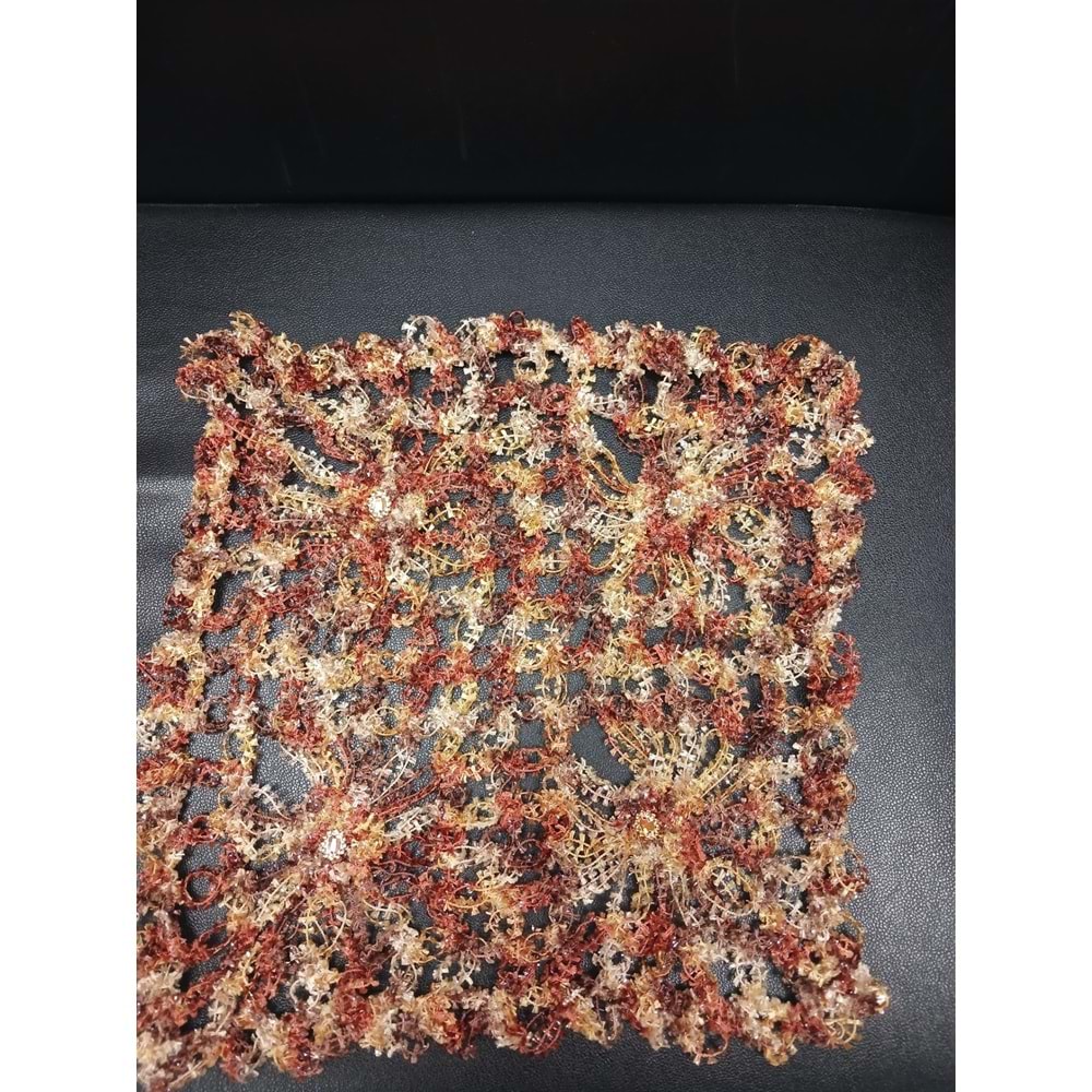 Mandaş Tığ işi El Örgü vitrin seti 16 parça alaçatı