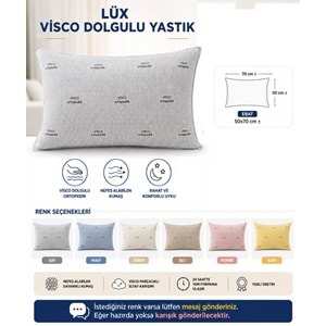 Lüx Medikal Ortopedik Visco Dolgulu Yastık (50x70)