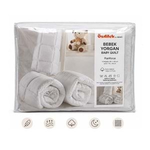Özdilek Ranforce (%100 Pamuk Kumaş) Silikon Bebek Yorganı (95x145)
