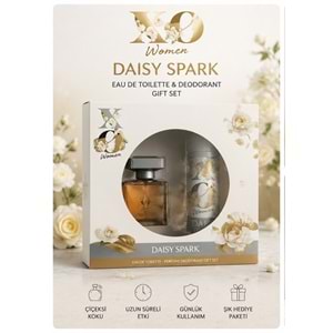 XO Parfüm Seti Daısy Spark Women Kadın 100ML EDT + 125ML Deodorant