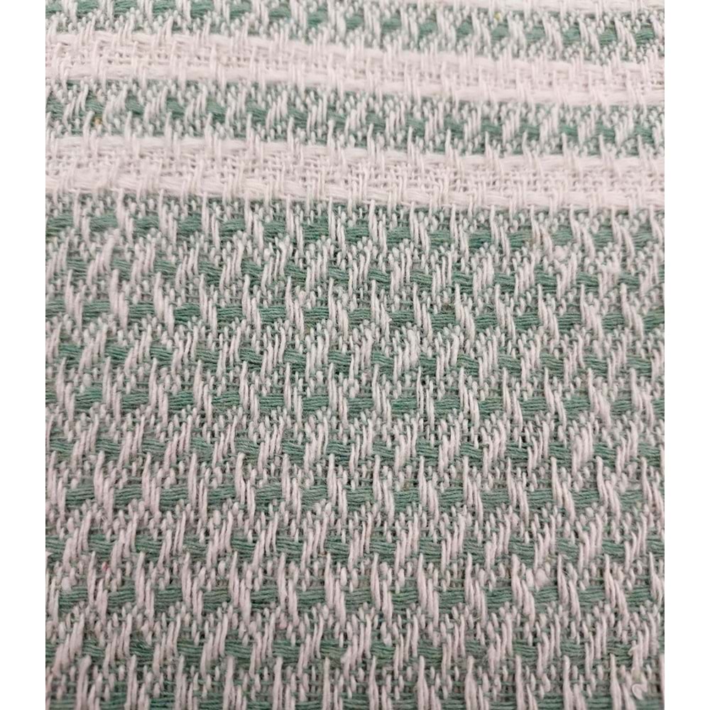 Pamuklu Kaymaz Hasır Dokuma Maxi Boy Kolları Örten Koltuk Örtüsü (180x310) - Çağla