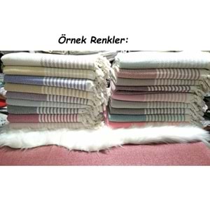 Pamuklu Kaymaz Hasır Dokuma Maxi Boy Kolları Örten Koltuk Örtüsü (180x310) - Mor