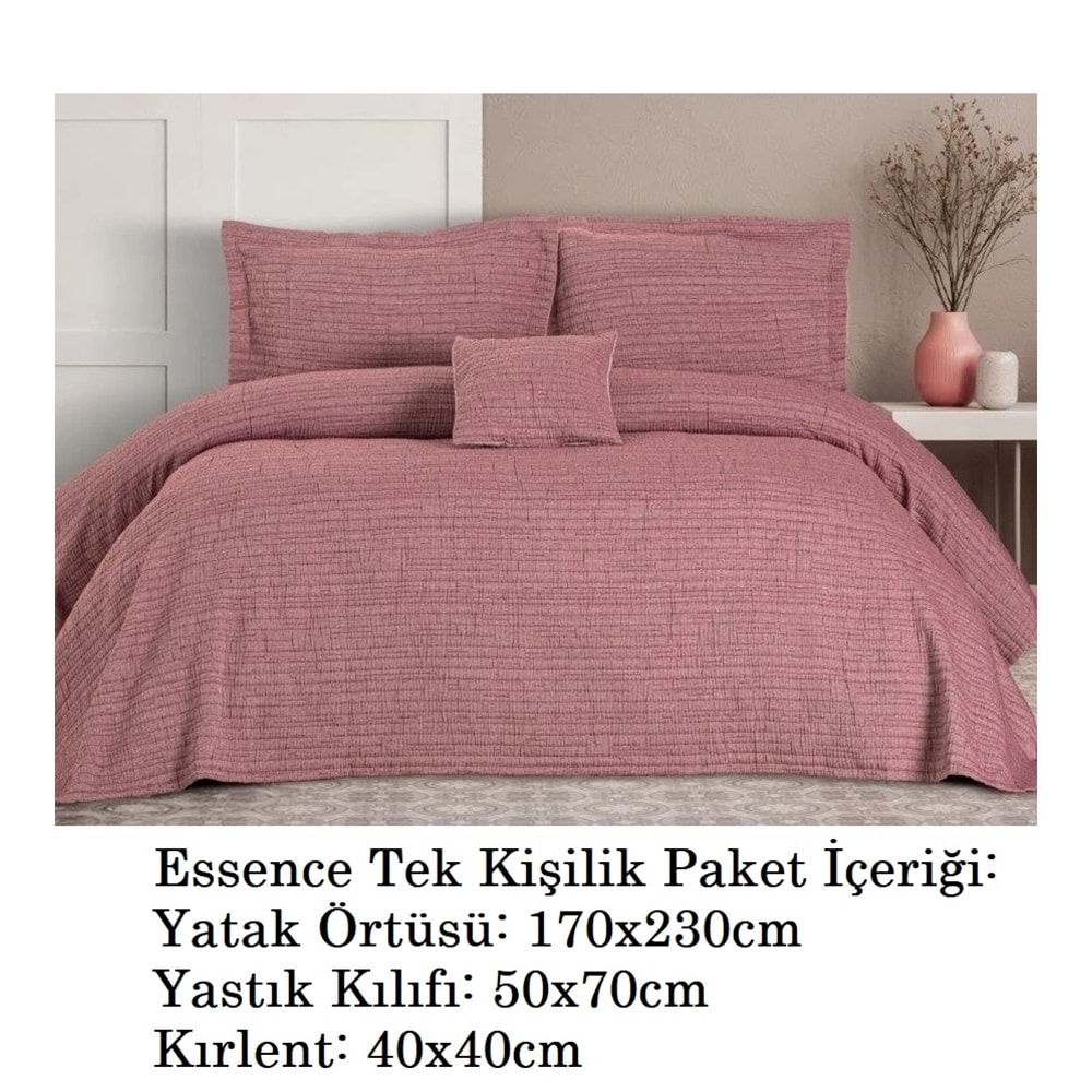 Özdilek Essence -Decorose- Pamuklu Tek Kişilik Yatak Örtüsü, Pike Seti (170x230)